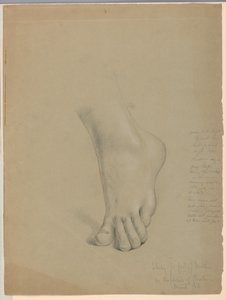Rysunek, studium duplikatu "Christiany", marzec 1850 r. autorstwa Daniel Huntington