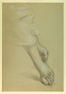 Rysunek, studium do filmu "Sprawiedliwość i Pe", 1878 autorstwa Daniel Huntington