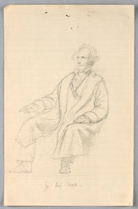 Rysunek, Studium dla "Grupy naukowej", 1858 r. autorstwa Daniel Huntington