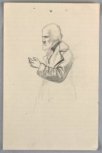 Rysunek, Studium dla "Grupy naukowej", 1858 r. autorstwa Daniel Huntington