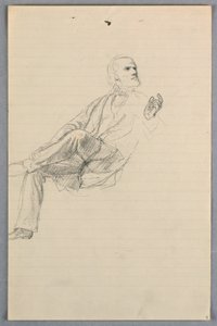 Rysunek, Studium dla "Grupy naukowej", 1858 r. autorstwa Daniel Huntington