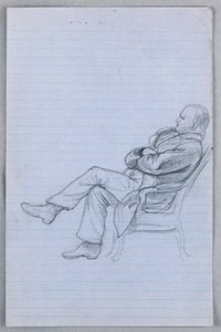 Rysunek, Studium dla "Grupy naukowej", 1858 r. autorstwa Daniel Huntington
