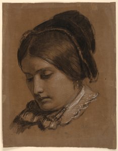 Rysunek, Żona artysty Sophie, 1853 r. autorstwa Daniel Huntington