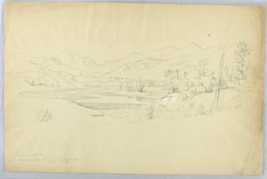 Frankonia Notch z rzeki Pemigewasset w pobliżu Grafton House autorstwa Daniel Huntington