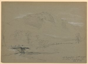 Mount Mansfield od Pleasant Valley Road, Cambridge, Vermont autorstwa Daniel Huntington