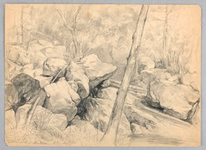W pobliżu wodospadów Wildcat Brook, Jackson, New Hampshire autorstwa Daniel Huntington