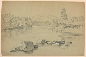 Pemigewassett Bridge, West Campton, New Hampshire autorstwa Daniel Huntington