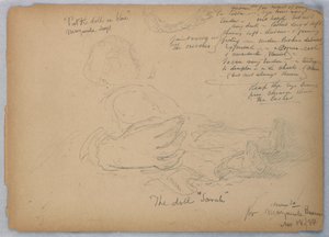 Szkice do portretu Marguerite Burrows, 18 listopada 1884 autorstwa Daniel Huntington