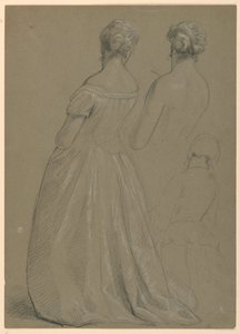 Studia stojącej kobiety dla „The Republican Court” (Dzień przyjęcia lady Washington) autorstwa Daniel Huntington