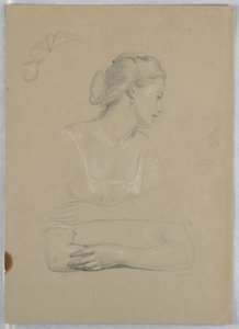 Studium do „Przyjęcia Marthy Washington” autorstwa Daniel Huntington