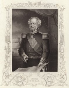 Admirał Dundas (grawerunek) autorstwa Daniel John. Pound