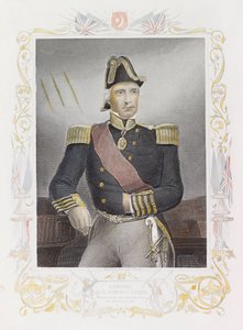 Admirał Sir Edmund Lyons (kolorowy grawerunek)