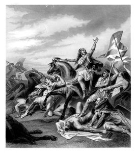 Bitwa pod Tolbiacum, 496 AD, 1875 autorstwa Daniel John Pound