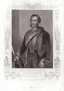 Portret Jamesa Brudenella, hrabiego Cardigan (rycina) autorstwa Daniel John. Pound