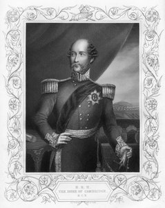 Książę Jerzy 1819-1904, książę Cambridge, 1857. autorstwa Daniel John Pound