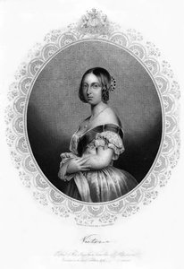 Królowa Wiktoria, ok. 1850 r. autorstwa Daniel John Pound