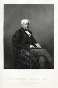Sir Fitzroy Kelly, sędzia angielski, ok. 1880 autorstwa Daniel John Pound
