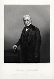 Thomas Babington Macaulay, brytyjski poeta, historyk i polityk wigów, ok. 1880 r. autorstwa Daniel John Pound