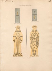 Mosiężna tabliczka dla dwóch Niezidentyfikowanych Kleryków z Barking Church autorstwa Daniel Lysons