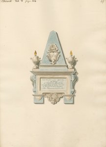 Pomnik Edwarda Crispa z kościoła Chiswick autorstwa Daniel Lysons