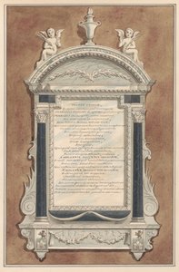 Pomnik Francisa Phelipsa z kościoła Sunbury autorstwa Daniel Lysons