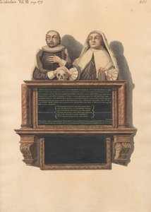 Pomnik Francisa Poultona z kościoła Twickerham autorstwa Daniel Lysons