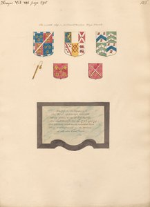 Stary witraż w oknie Chanel oraz pomnik wielebnego Anthony