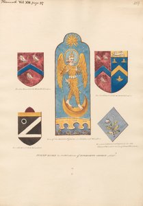 Witraż w oknach kościoła Hanworth autorstwa Daniel Lysons