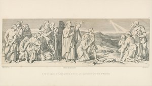 W Anglii pojawia się ognista gwiazda, zwiastująca katastrofę i zostaje apostrofizowana przez mnicha z Malmesbury autorstwa Daniel Maclise