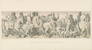 Harold i jego rycerze jadą do miejsca zaokrętowania, w Bosham, Sussex autorstwa Daniel Maclise