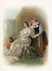 Olivia i Maria z Dwunastej Nocy autorstwa Daniel Maclise