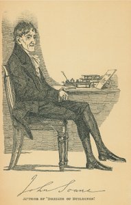 Sir John Soane autorstwa Daniel Maclise