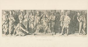 Koronacja Harolda na króla Anglii autorstwa Daniel Maclise