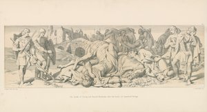Śmierć Tostiga i Harolda Hardrady po bitwie pod Stamford Bridge autorstwa Daniel Maclise