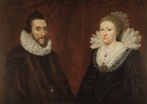 Podwójny portret Thomasa Howarda, czternastego „kolekcjonera” hrabiego Arundel i jego żony Alethei Talbot, 1618