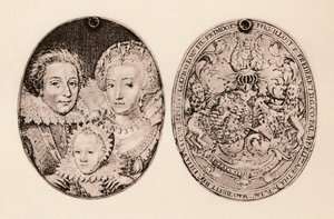 Fryderyk Czeski Elżbieta Stuart i ich syn Fryderyk Henryk, 1621, 1904 autorstwa Daniel Mytens