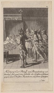 Arkusz 2 z serii „Historia Brandenburgii” autorstwa Daniel Nikolaus Chodowiecki