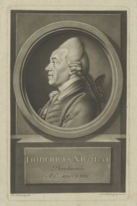 Christoph Friedrich Nicolai 1733-1811 , 1780. autorstwa Daniel Nikolaus Chodowiecki