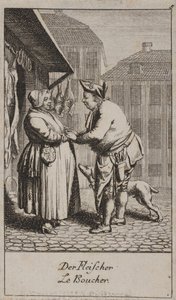 Rzeźnik autorstwa Daniel Nikolaus Chodowiecki