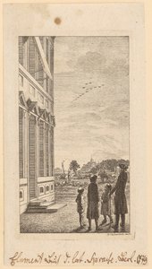Pierwsza strona „Podręcznika podstaw języka łacińskiego” Schulzego, Berlin 1779 autorstwa Daniel Nikolaus Chodowiecki