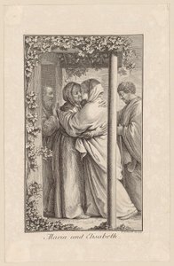 Maria i Elżbieta autorstwa Daniel Nikolaus Chodowiecki