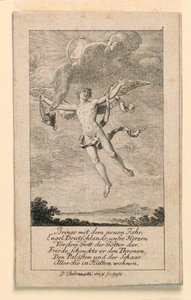 Życzenie noworoczne dla Niemiec, ilustracja do "Königl: Grosbrit [anian] kalendarz genealogiczny na rok 1780 Lauenberg autorstwa J.G. Berenberga" autorstwa Daniel Nikolaus Chodowiecki
