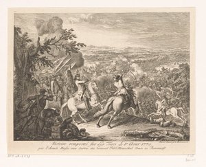 Zwycięstwo generała Rumiancewa w bitwie pod Kahulem, 1770 Victoire remportée sur les Turces Le 1.r Aout 1770 par l