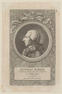 Portret Andreasa Boehma autorstwa Daniel Nikolaus Chodowiecki
