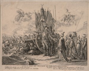 Książę Aleksander Michajłowicz Golicyn podczas oblężenia twierdzy Chocim 1769, 1769 autorstwa Daniel Nikolaus Chodowiecki
