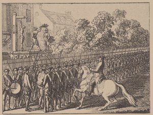 Uruchamianie rękawicy. Ilustracja z Elementartwerk J.B. Basedowa, 1774 autorstwa Daniel Nikolaus Chodowiecki