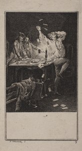 Okazuj cierpliwość i pogardę dla bogactw (Übung der Gedult und der Verachtung des reichthums) autorstwa Daniel Nikolaus Chodowiecki
