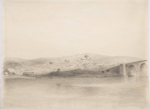 Hexham, c.1916 (węgiel na papierze) autorstwa Daniel Oliver