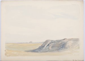 Święta Wyspa, 1899 (ołówek i wc na papierze) autorstwa Daniel Oliver