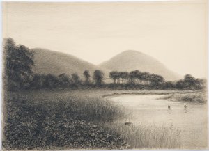 Yeavering Bell, Northumberland, ok. 1916 (ołówek i toaleta na papierze)